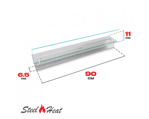 Топливный блок SteelHeat LINE GLASS 900 Топливный блок SteelHeat LINE GLASS 900