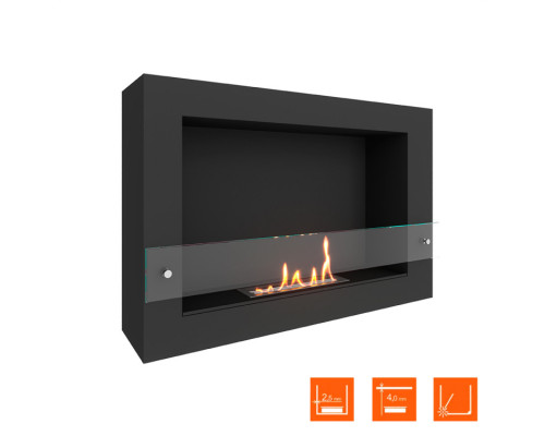 Биокамин SteelHeat WALL ONE 800 LITE черный Биокамин SteelHeat WALL ONE 800 LITE черный