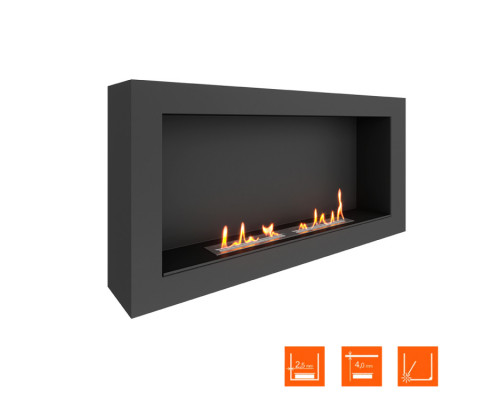 Биокамин SteelHeat WALL ONE 1100 LITE черный Биокамин SteelHeat WALL ONE 1100 LITE черный