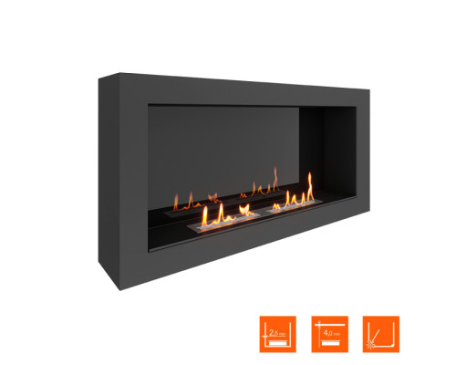 Биокамин SteelHeat WALL ONE 1100 LITE черный Биокамин SteelHeat WALL ONE 1100 LITE черный