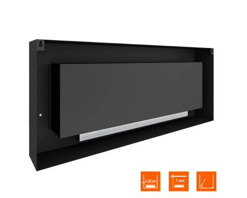 Биокамин SteelHeat WALL GRAND 1500 черный Биокамин SteelHeat WALL GRAND 1500 черный