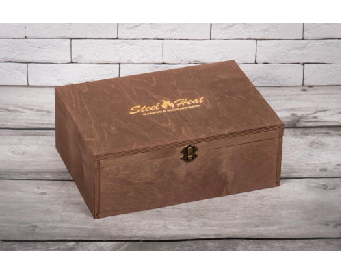Подарочный набор SteelHeat PREMIUM BOX GLORIA черный + деревянная коробка + стартовый комплект Подарочный набор SteelHeat PREMIUM BOX GLORIA черный + деревянная коробка + стартовый комплект