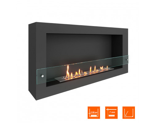 Биокамин SteelHeat WALL ONE 1100 черный Биокамин SteelHeat WALL ONE 1100 черный